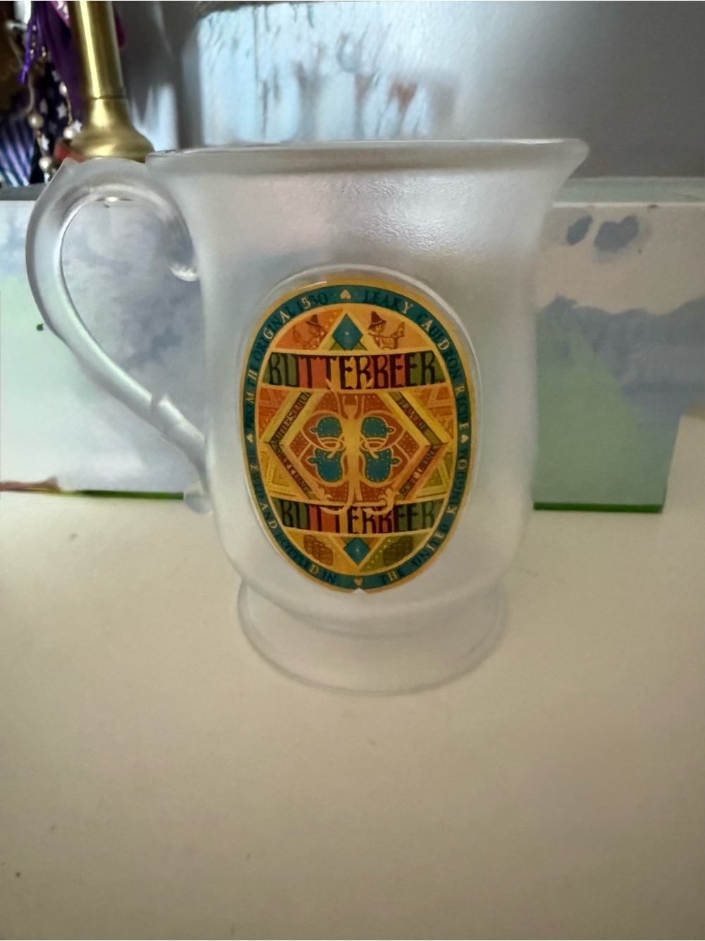 Butterbeer Frosted Glass Mug